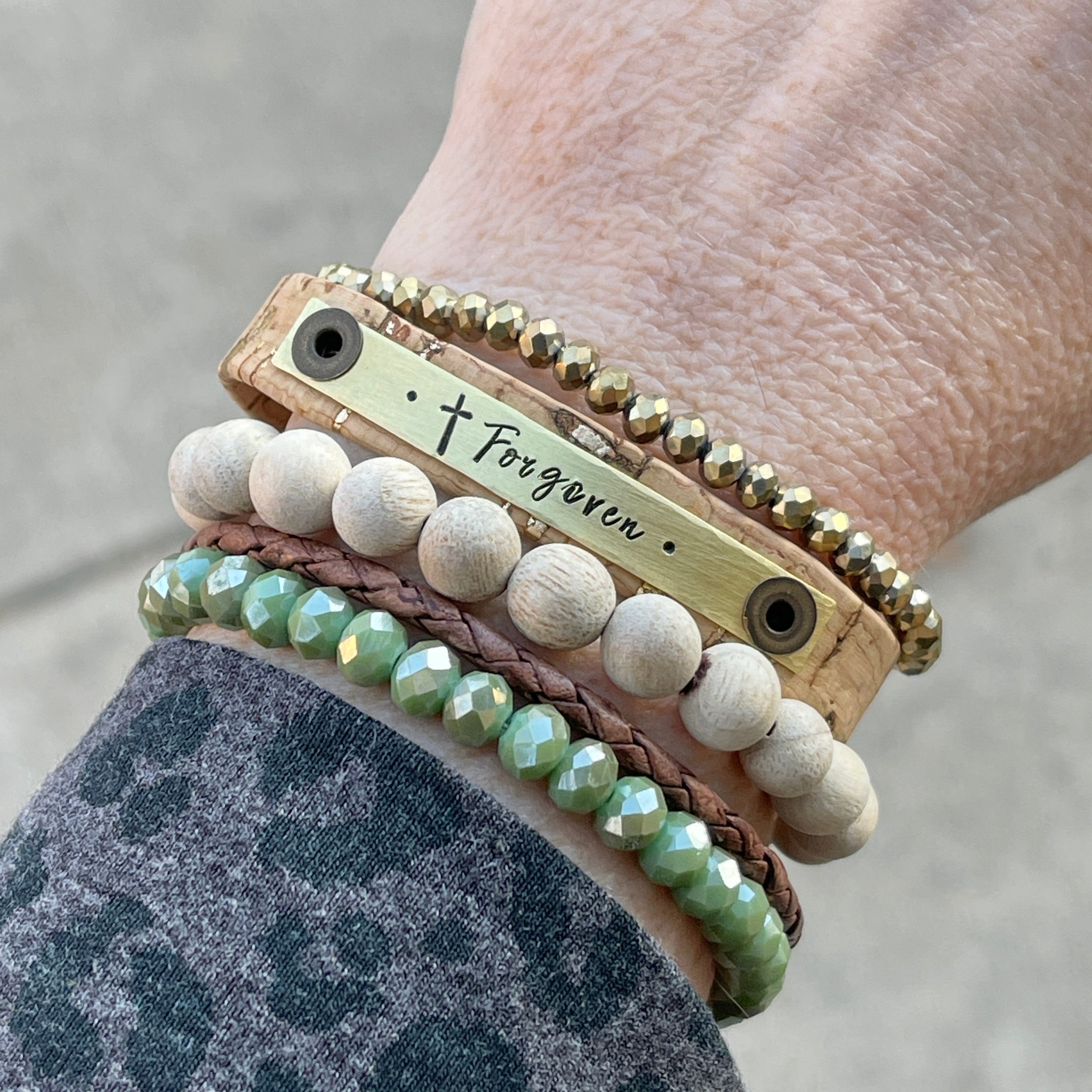 byJodi Jewelry | Turquoise Braided Leather Wrap Bracelet